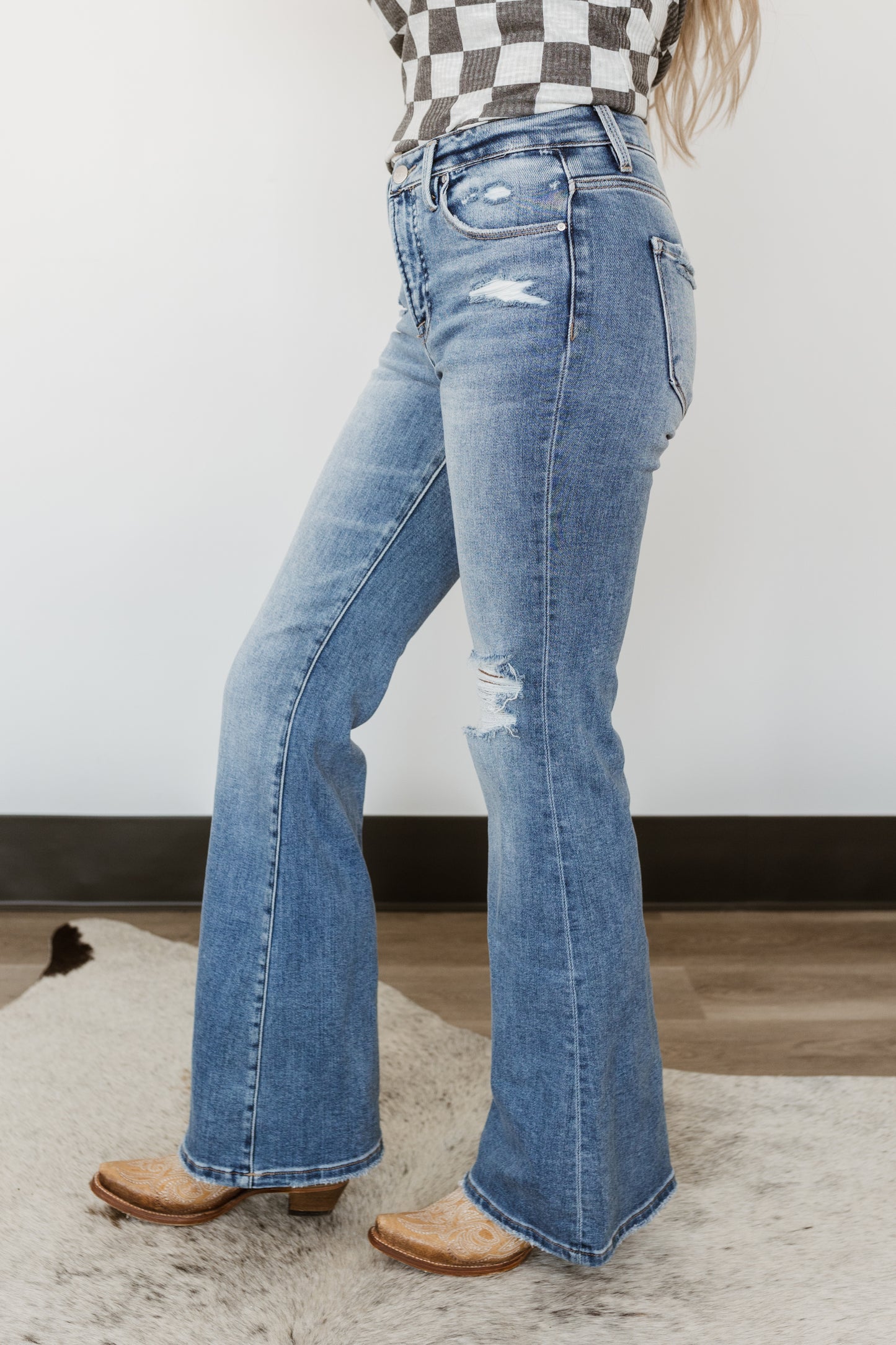 Tummy Control Mid Rise Stretchy Jeans by Risen