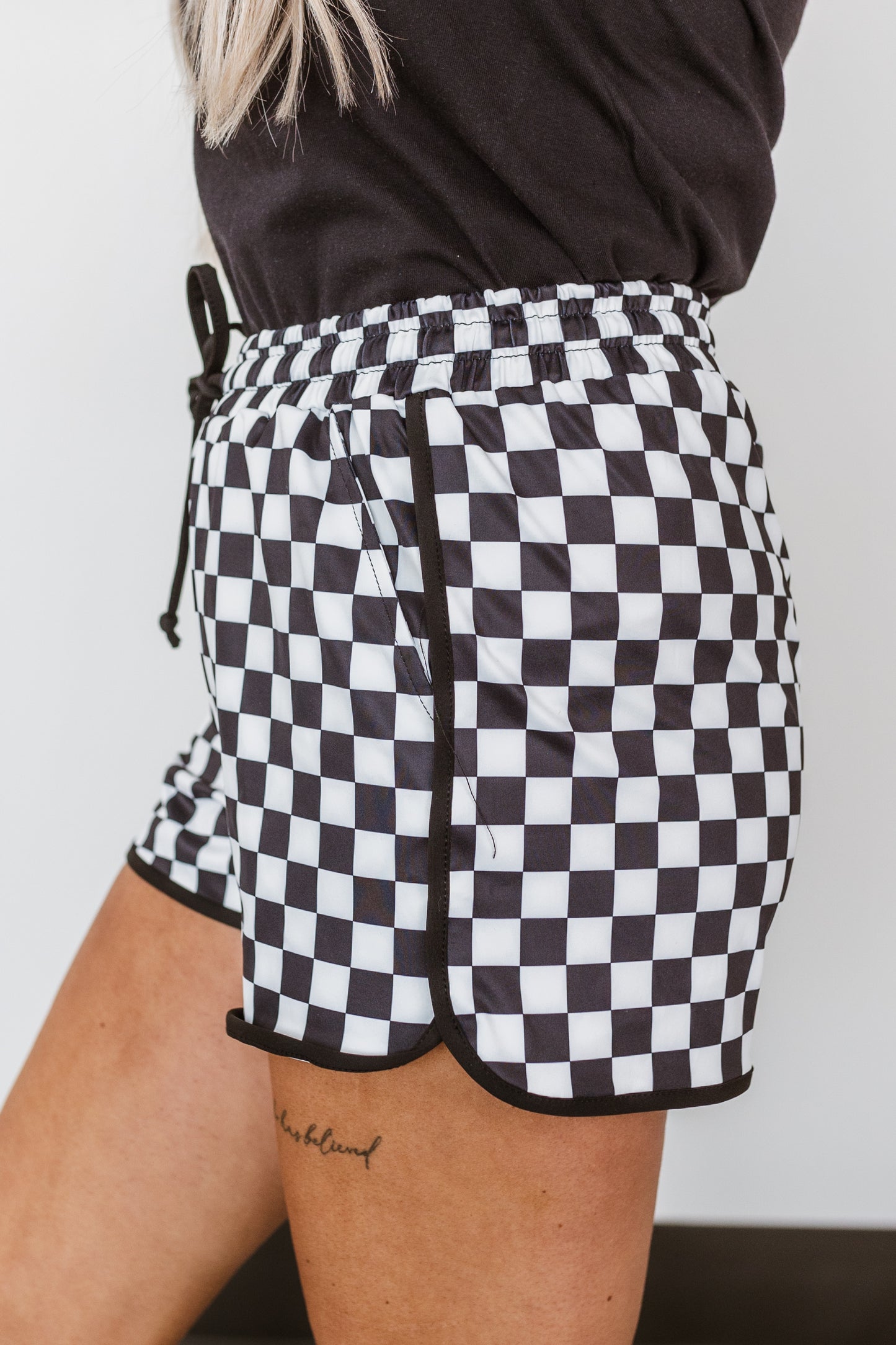 Round The Track Checkered Shorts