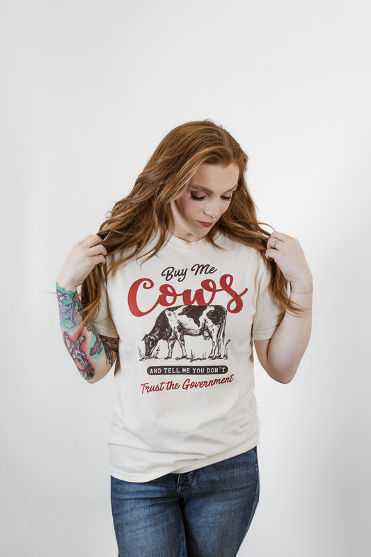 Buy Me Cows Western Graphic Tee – Unisex Comfort Colors T-Shirt