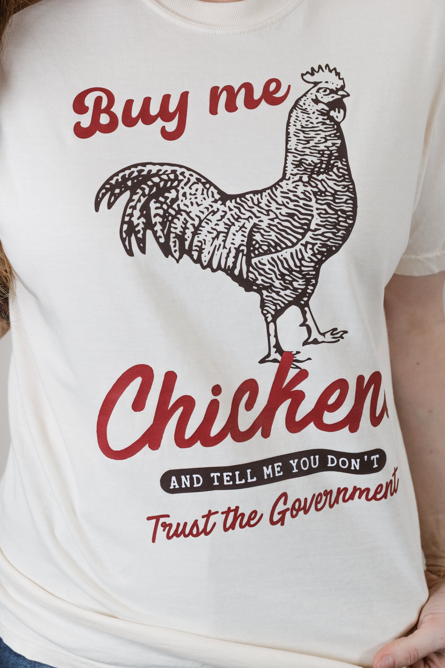 Buy Me Chicken Western Graphic Tee – Unisex Comfort Colors T-Shirt