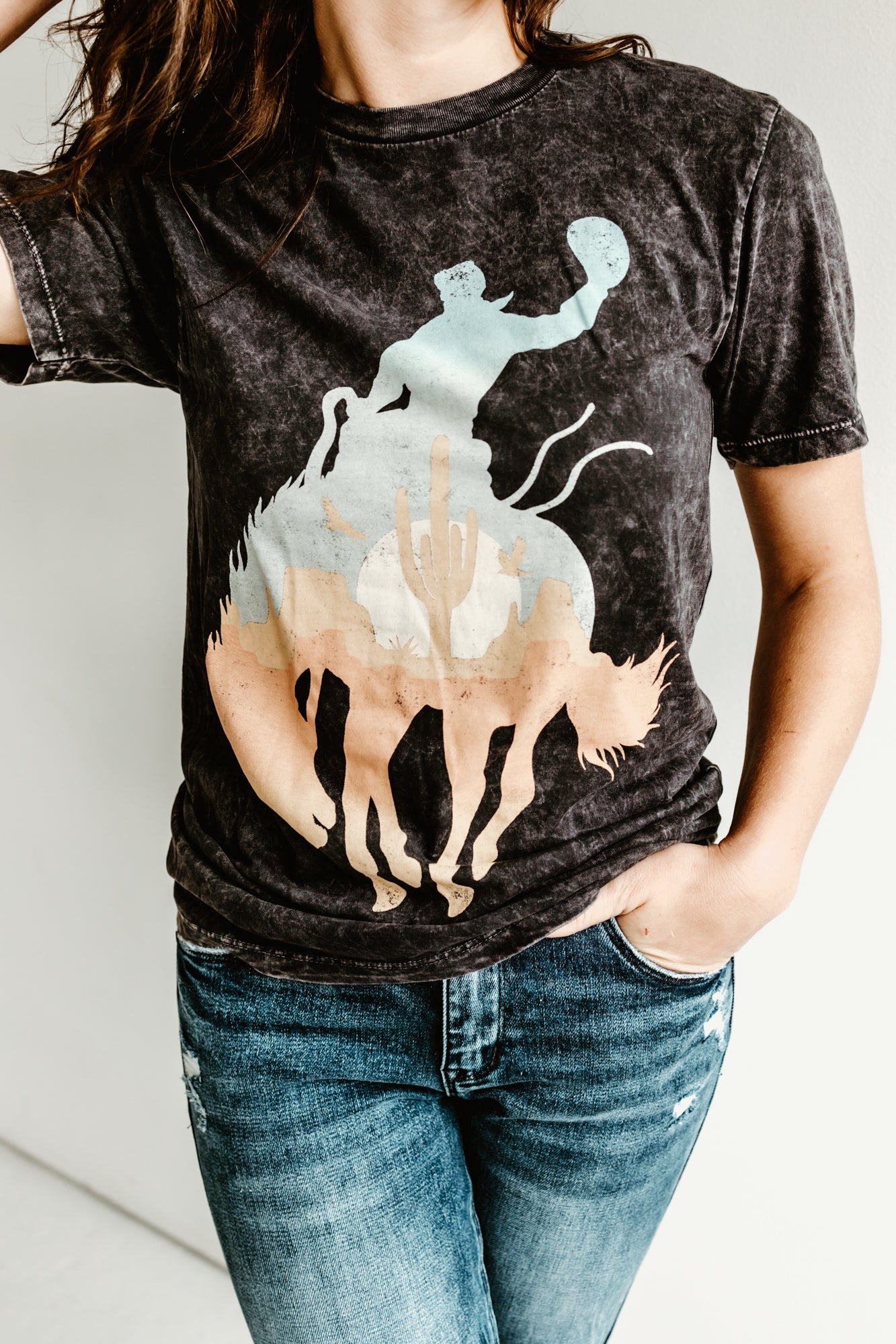 Rodeo Acid Wash Graphic Tee