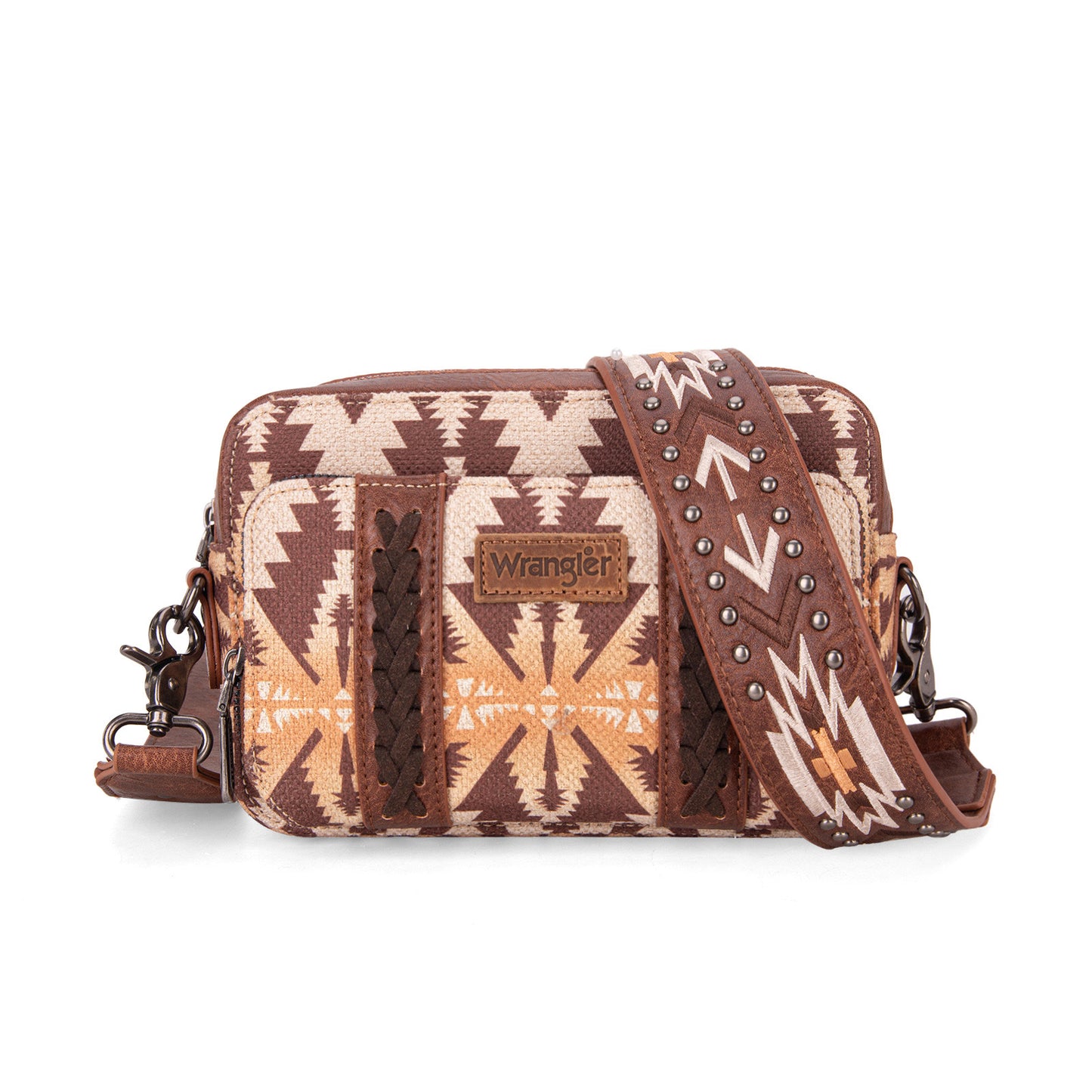 Wrangler Southwestern Printed Crossbody Purse With Wallet Compartment