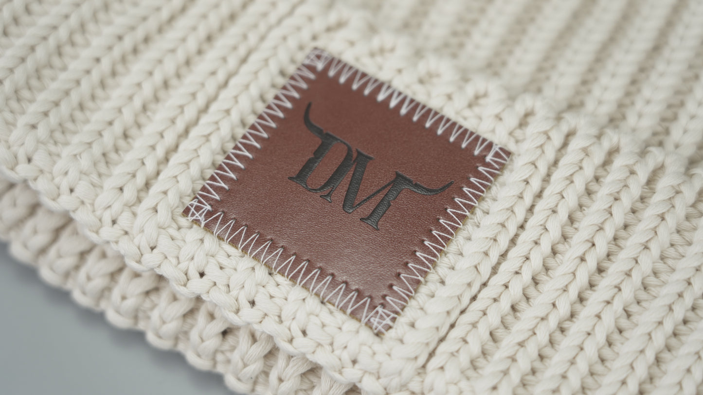 Dani Morgans Knit Logo Beanie