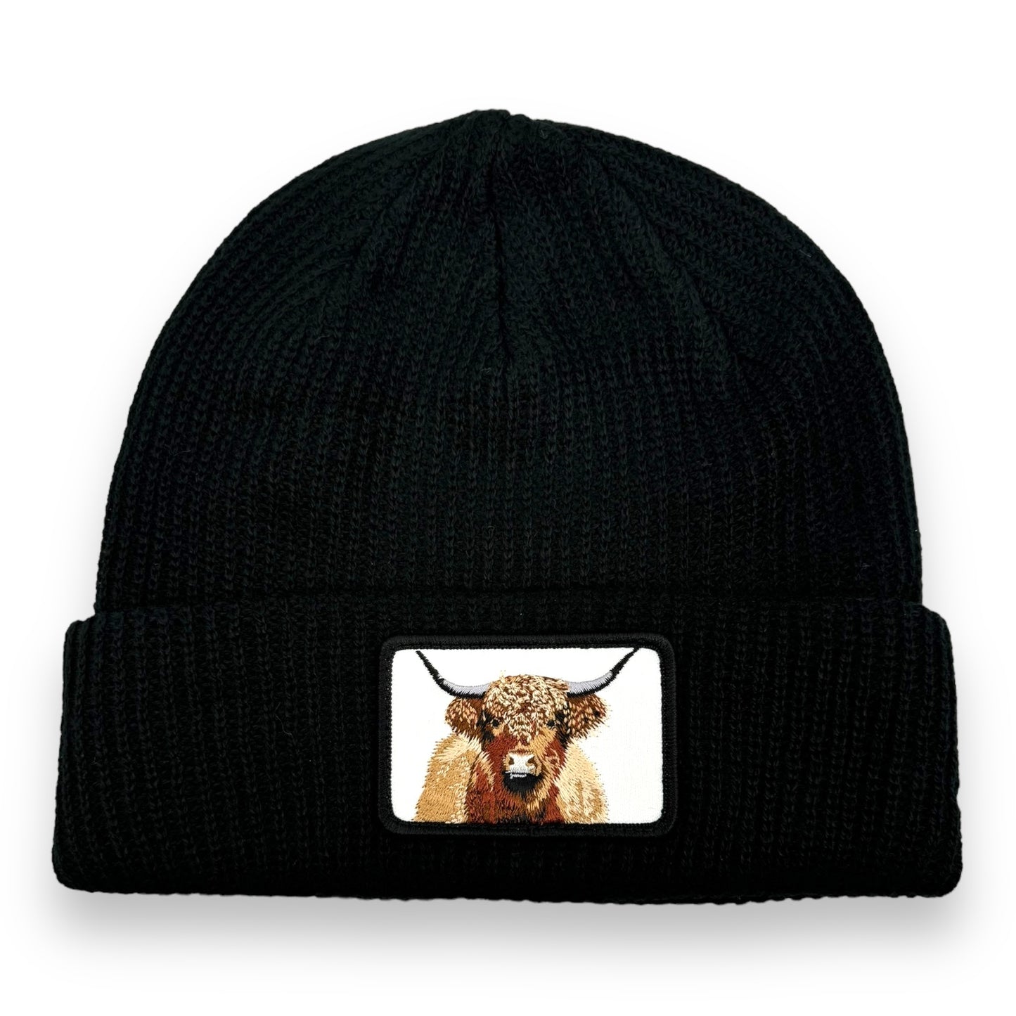 Beanie with Cute Embroidered Animal Patch