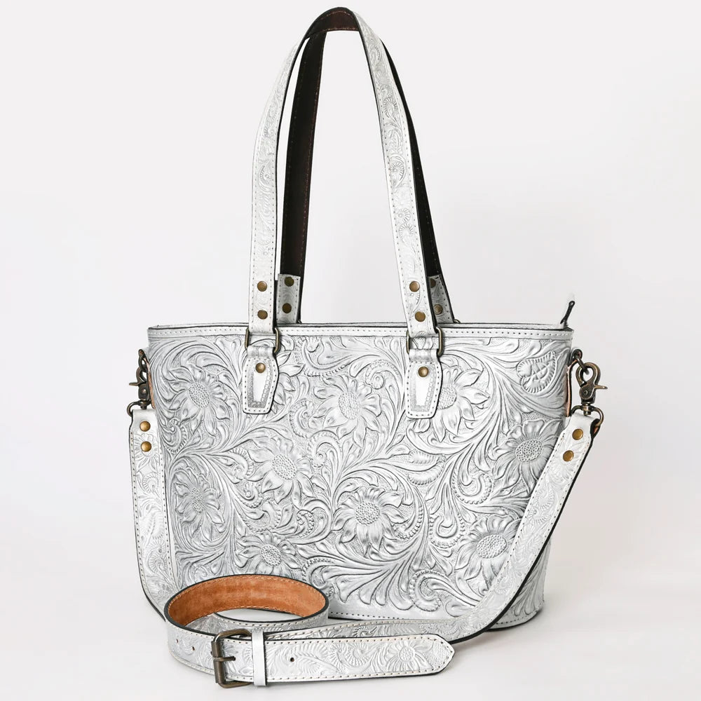The Heirloom Floral Tote | American Darling Genuine Tooled Leather Bag