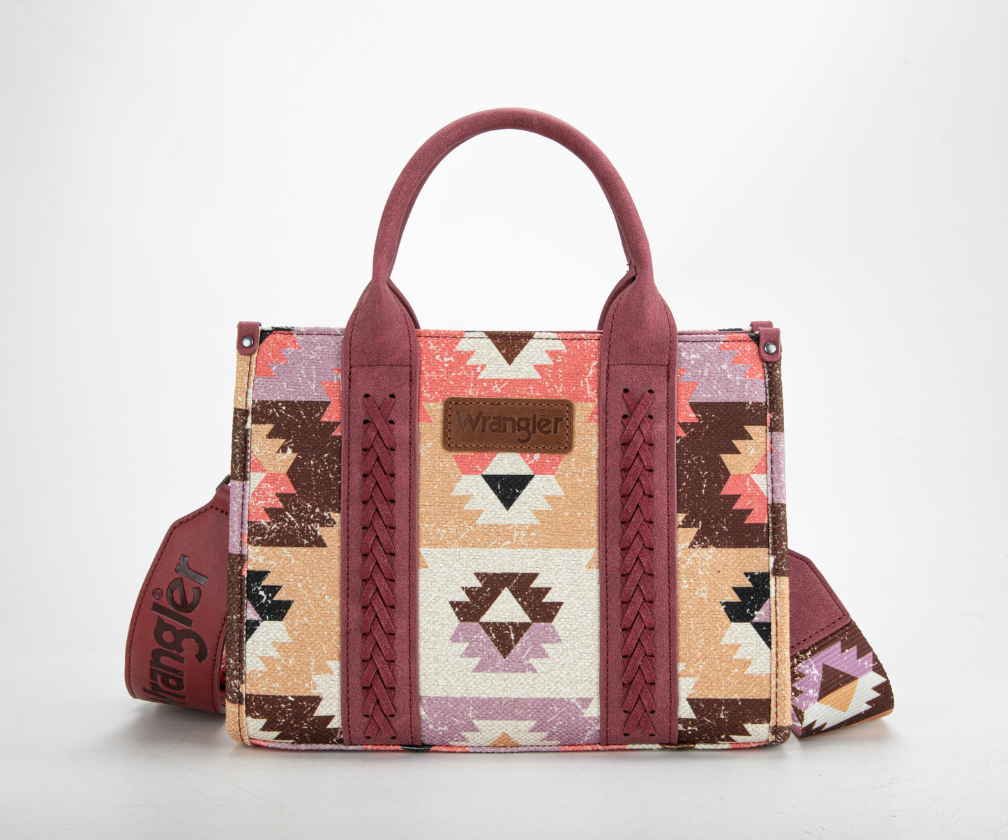 Dani Morgan's Exclusive Wrangler Retro Southwest Crossbody Canvas Tote