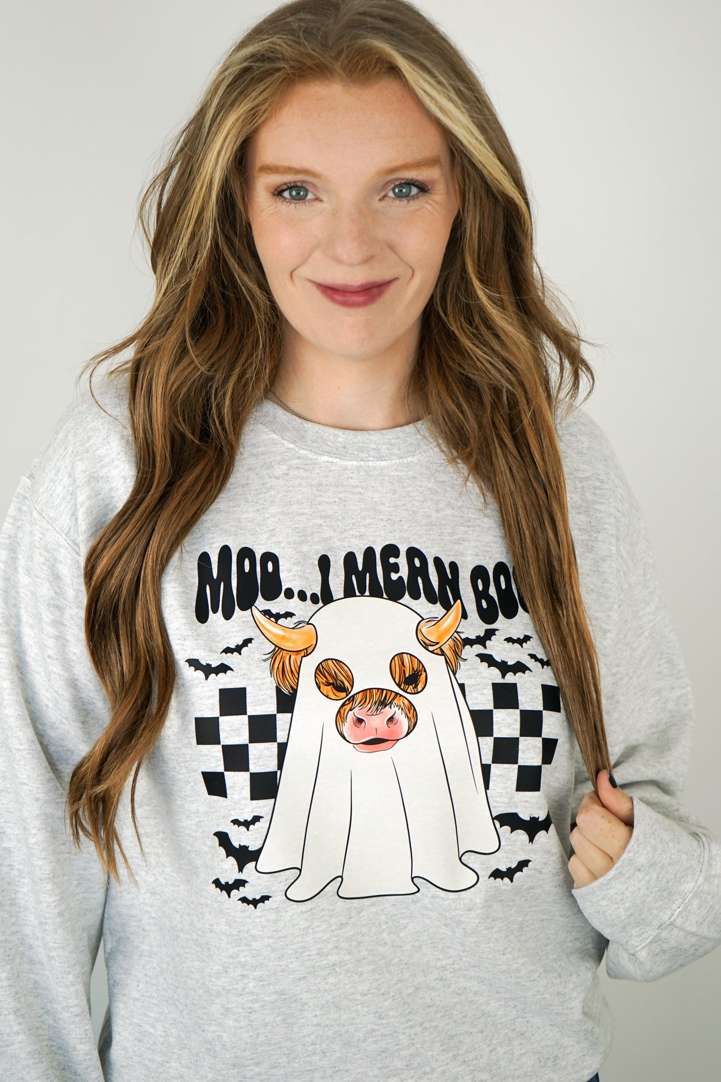 Moo Moo Cow Ghost Crewneck Sweatshirt