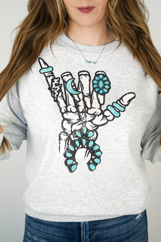 Rockin' Turquoise Crewneck Sweatshirt