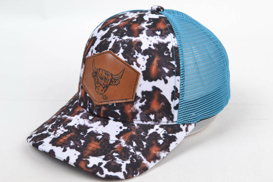 Black and Brown Highland Cow Trucker Hat