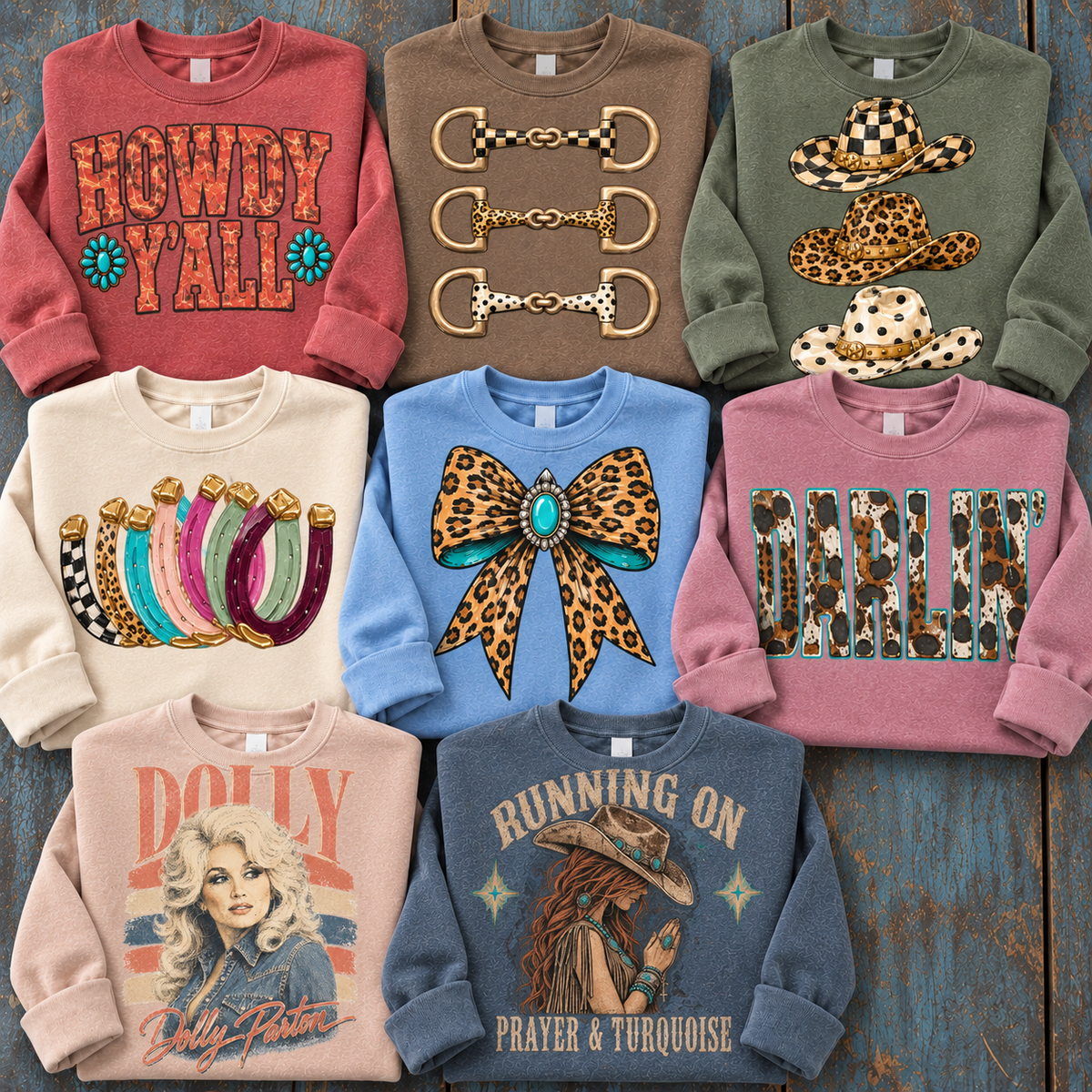 Pick Your Vibe 2-Piece Crewneck Bundle | Christmas, Fall or Western