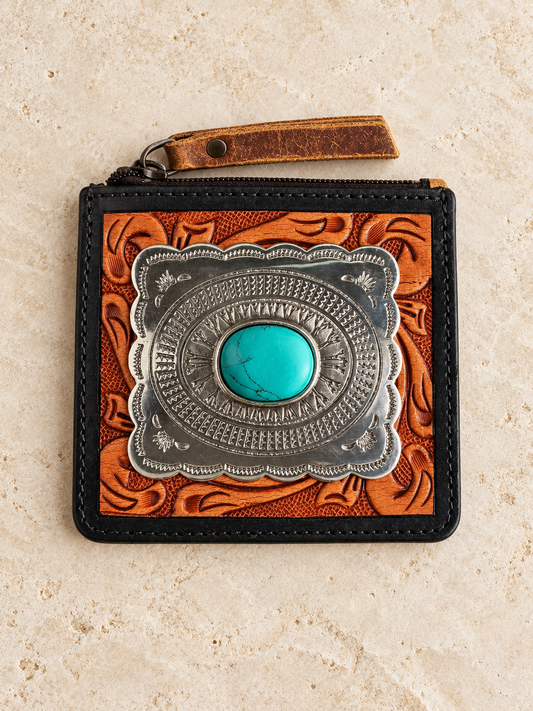 The Concho Cowgirl Tooled Leather Wallet