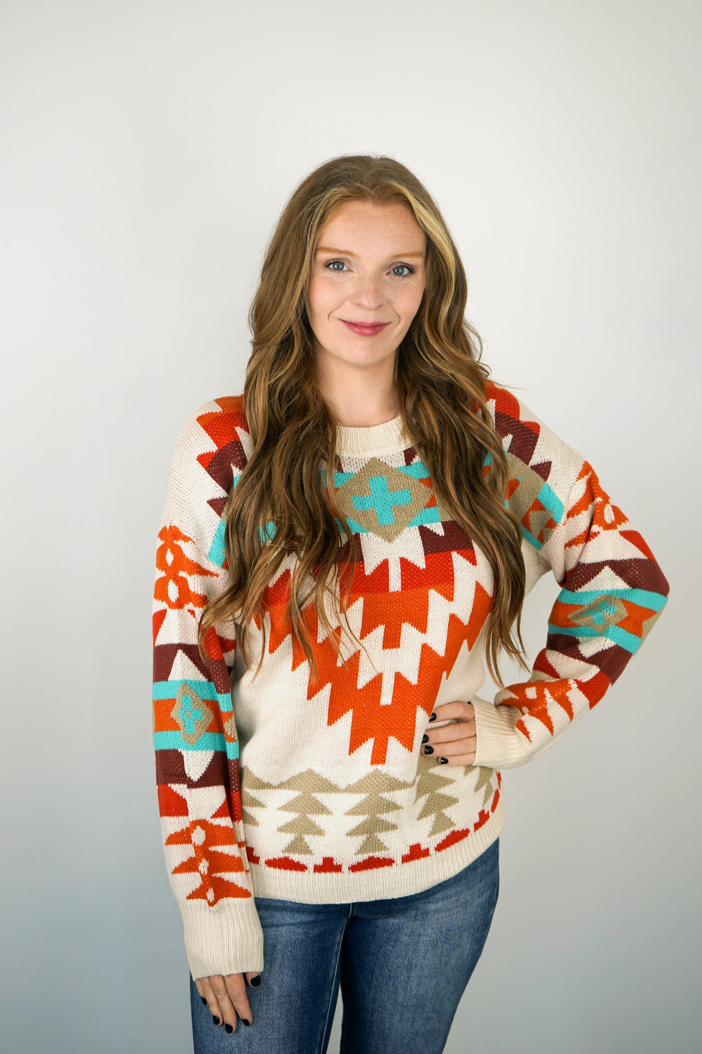 Western Love Knit Sweater