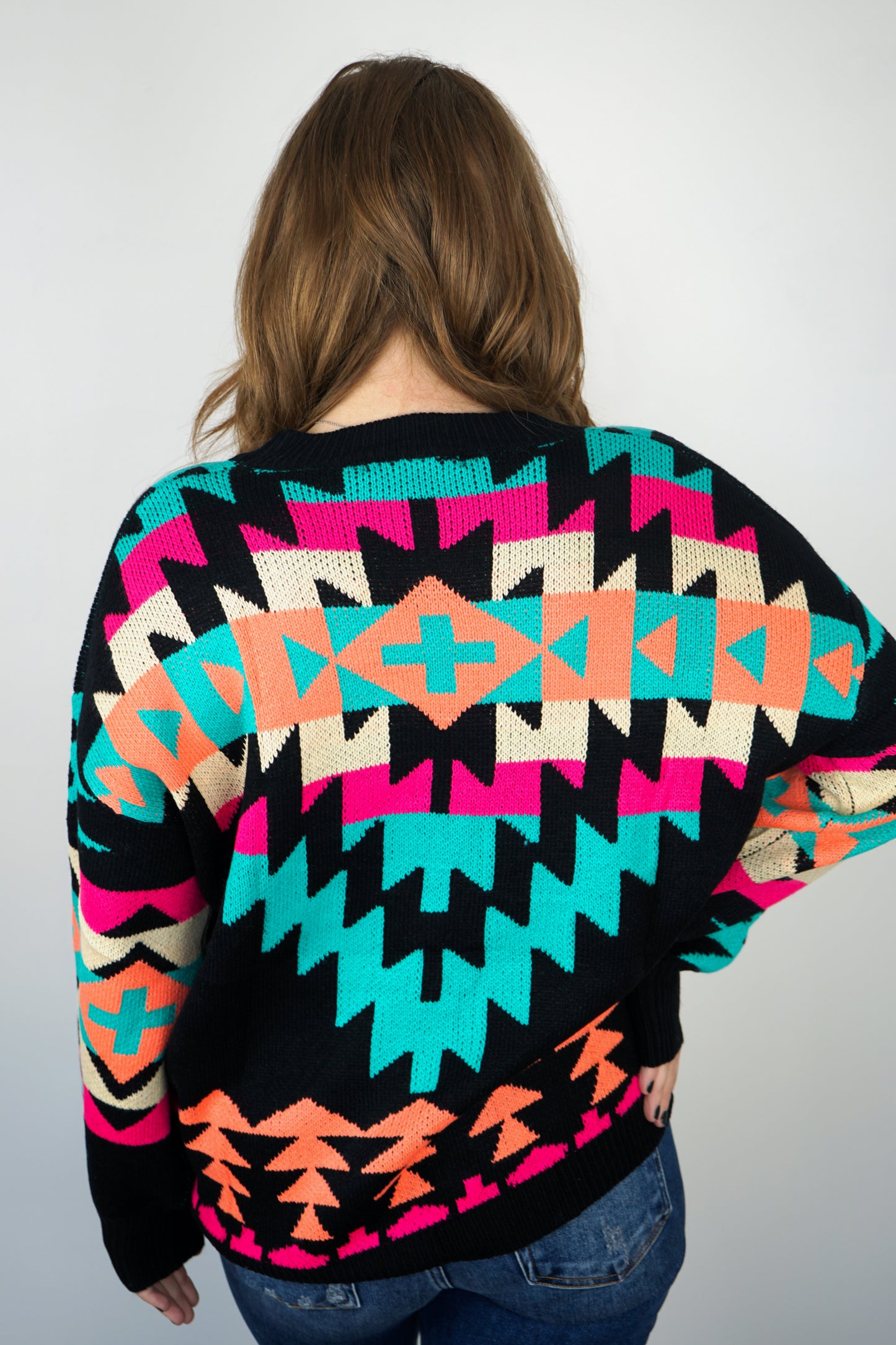 Neon Eyes Knit Sweater