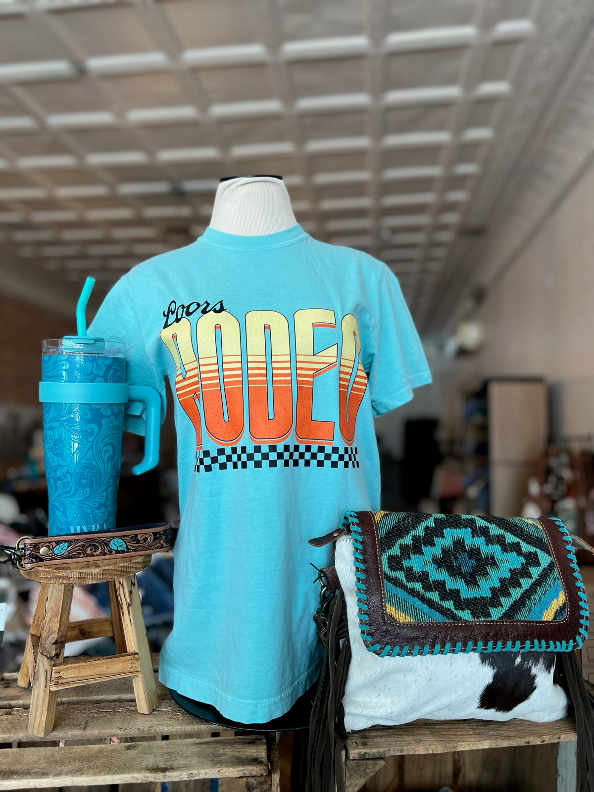 Western Mystery Bundle Box- Western Handbag, Tumbler, Tee, and Accessory