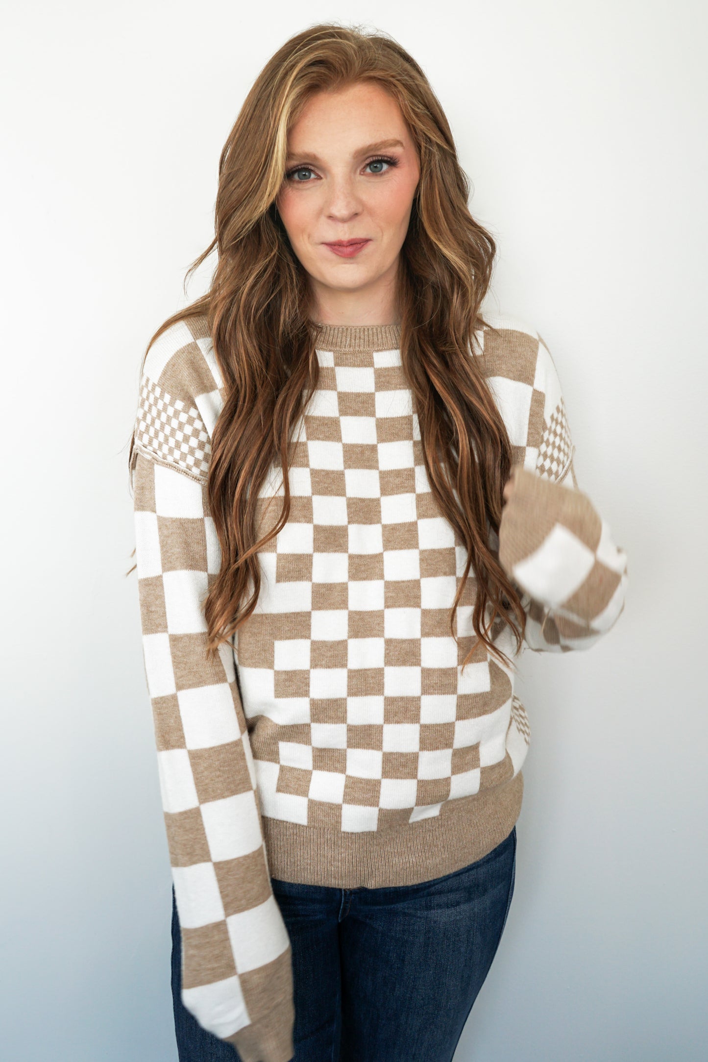 Autumn Checkmate Sweater