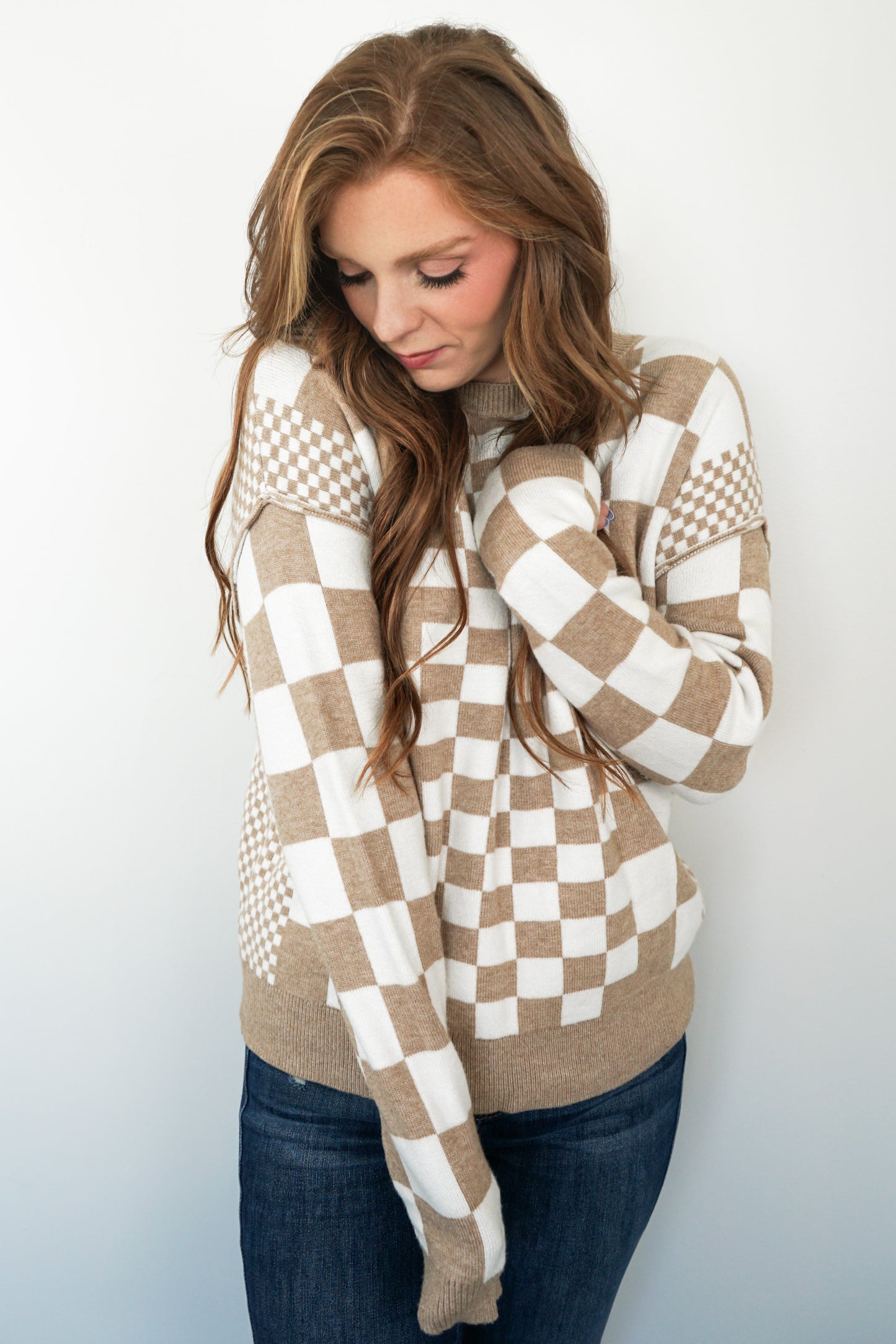 Autumn Checkmate Sweater