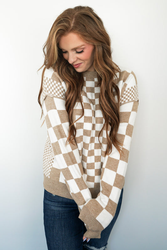 Autumn Checkmate Sweater