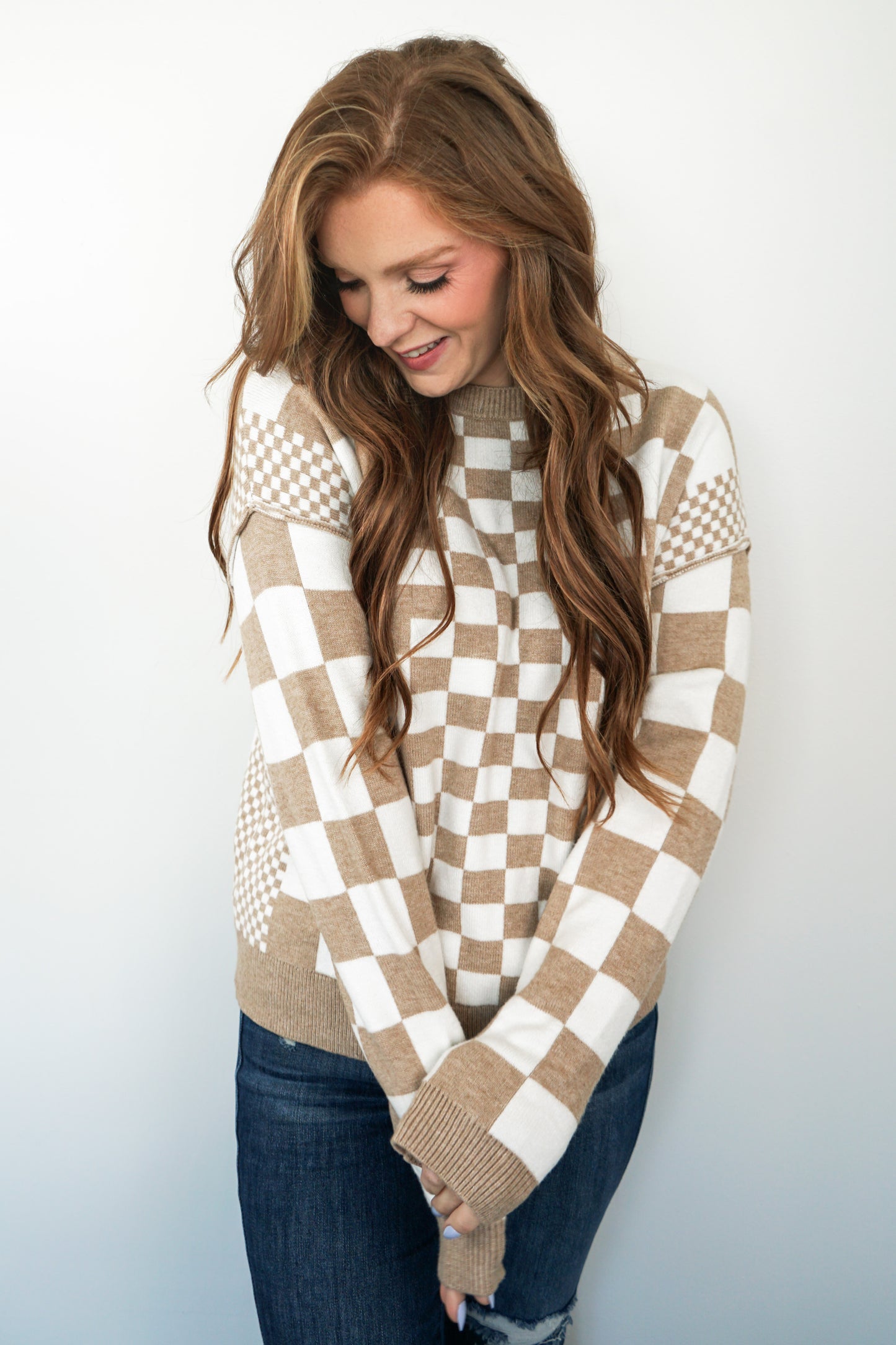 Autumn Checkmate Sweater