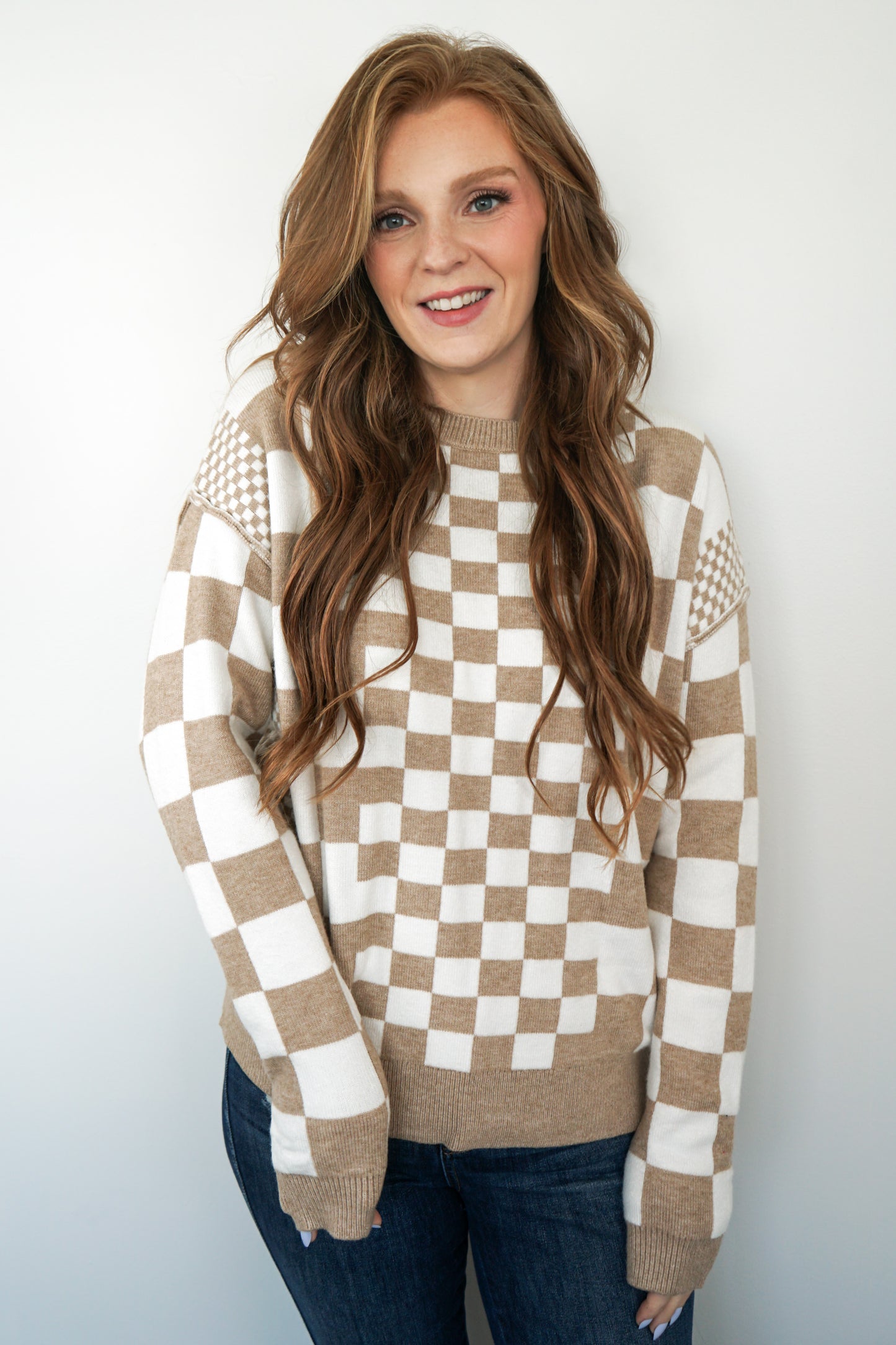 Autumn Checkmate Sweater