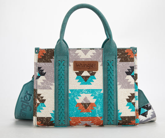 Dani Morgan's Exclusive Wrangler Retro Southwest Crossbody Canvas Tote