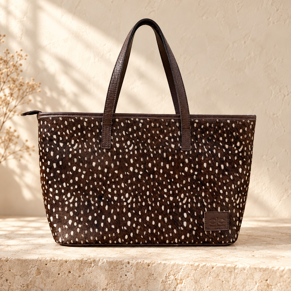 Wild & Untamed Axis Cowhide Tote | Western Carryall Bag
