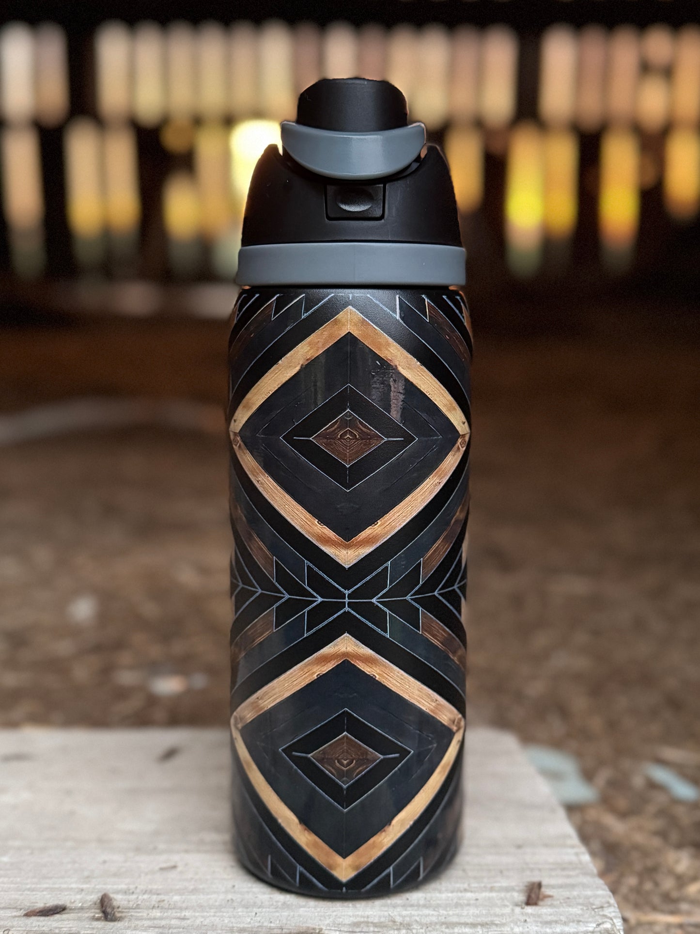 FlipSip Chevron 32oz Western Tumbler