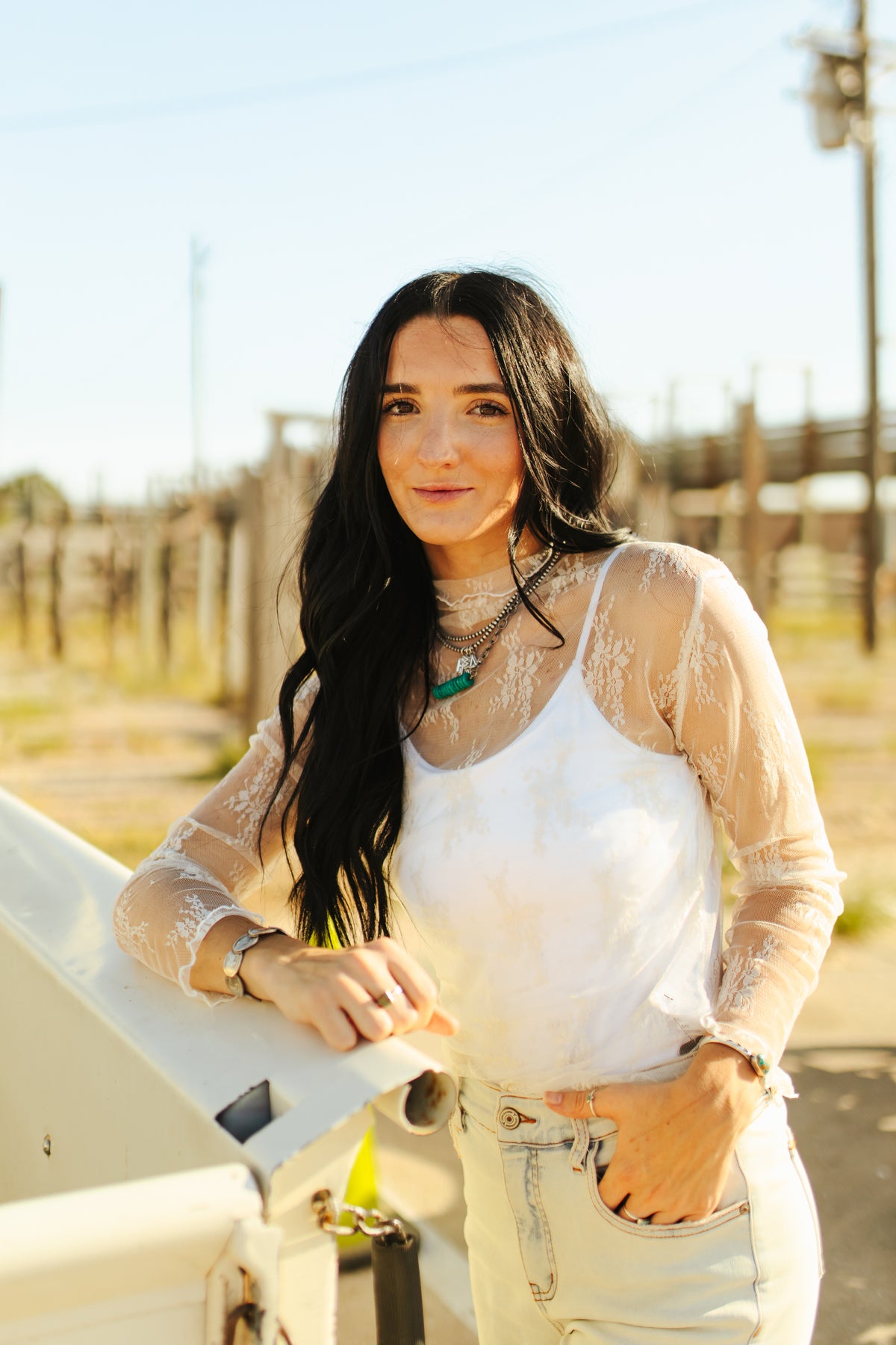 Wildflower Lace Sheer Mesh Top