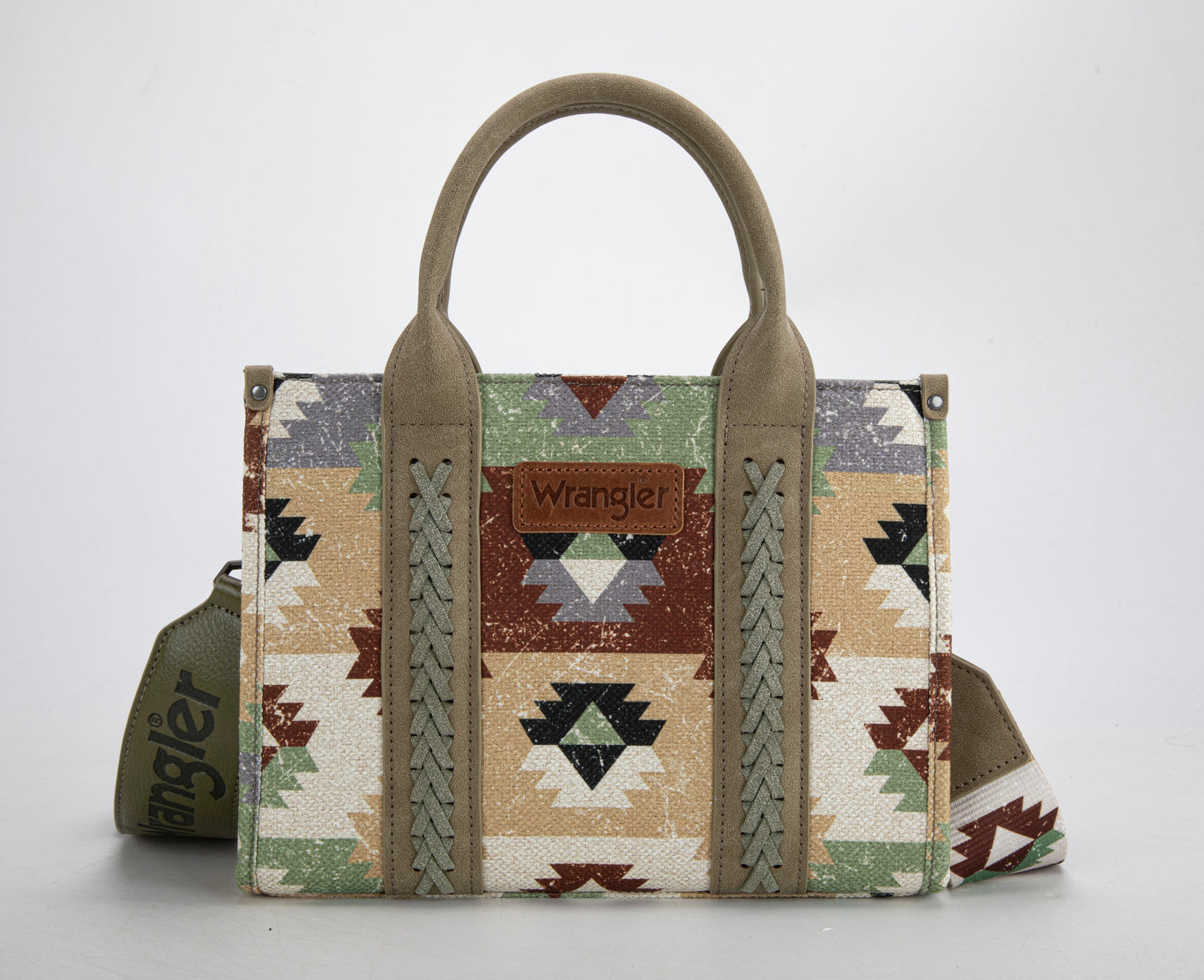 Dani Morgan's Exclusive Wrangler Retro Southwest Crossbody Canvas Tote