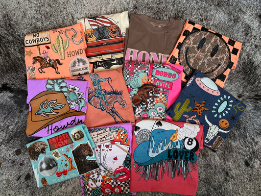 Western Tee Shirt Bundle- TWO T SHIRTS!