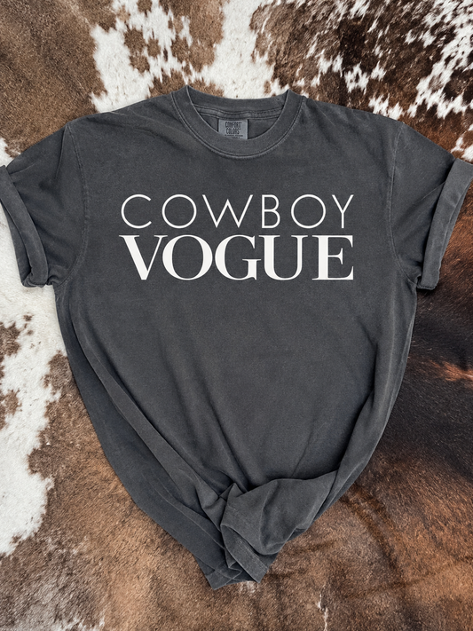 Cowboy Vogue Comfort Colors Graphic Tee