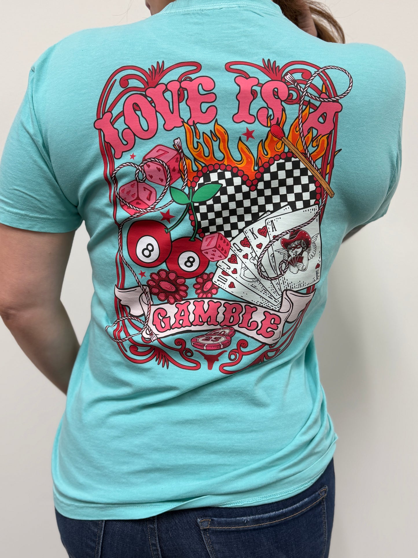 Love Is A Gamble Comfort Colors Unisex Graphic T-shirt