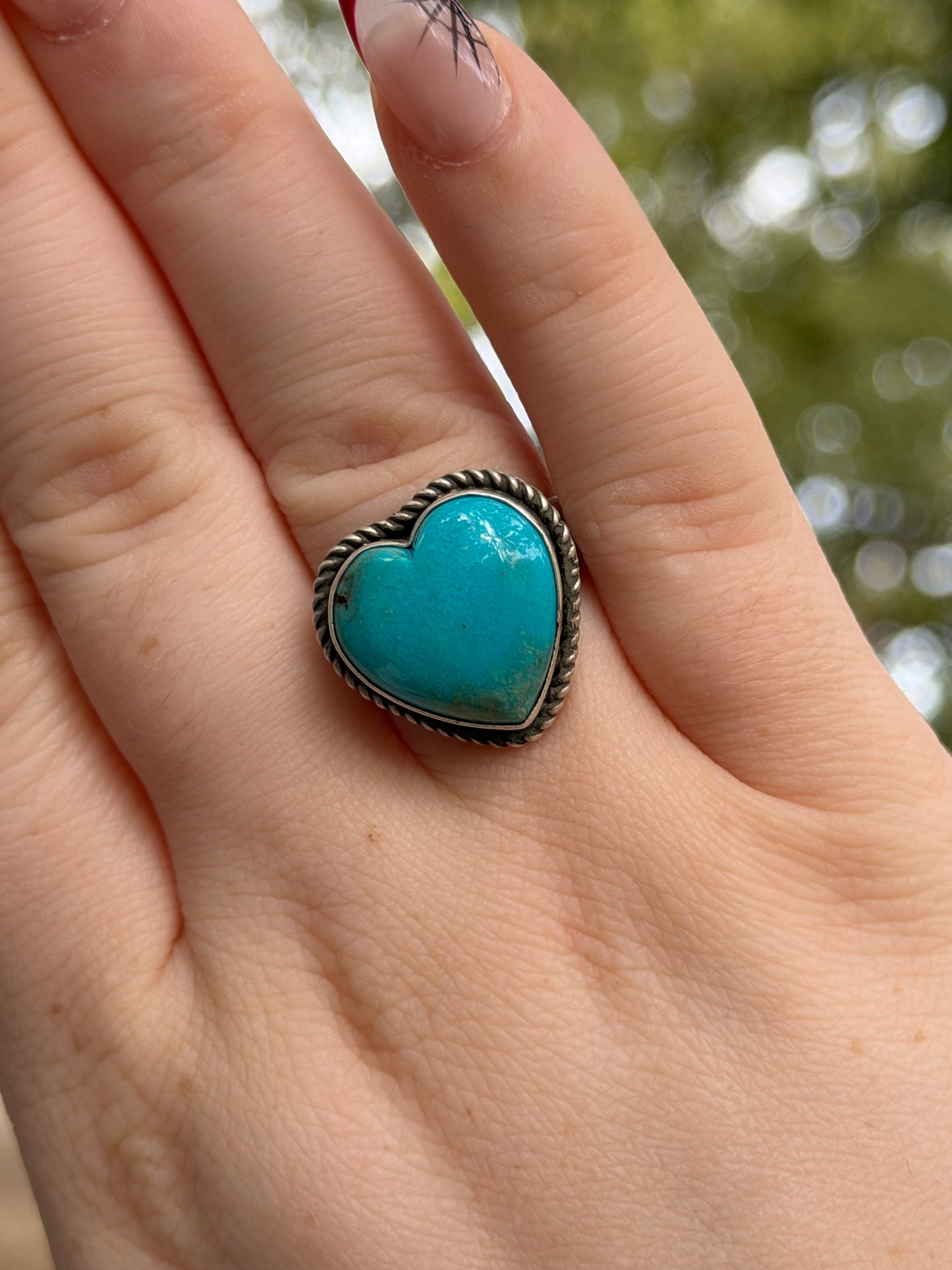 S. Skeets | Kingman Heart Adjustable Ring
