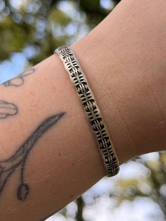 Chris Esitty | Sterling Silver Cuff with Stars