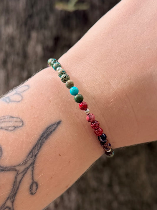 Dorreen Jake | Mixed Jasper Wrap Around Bracelet