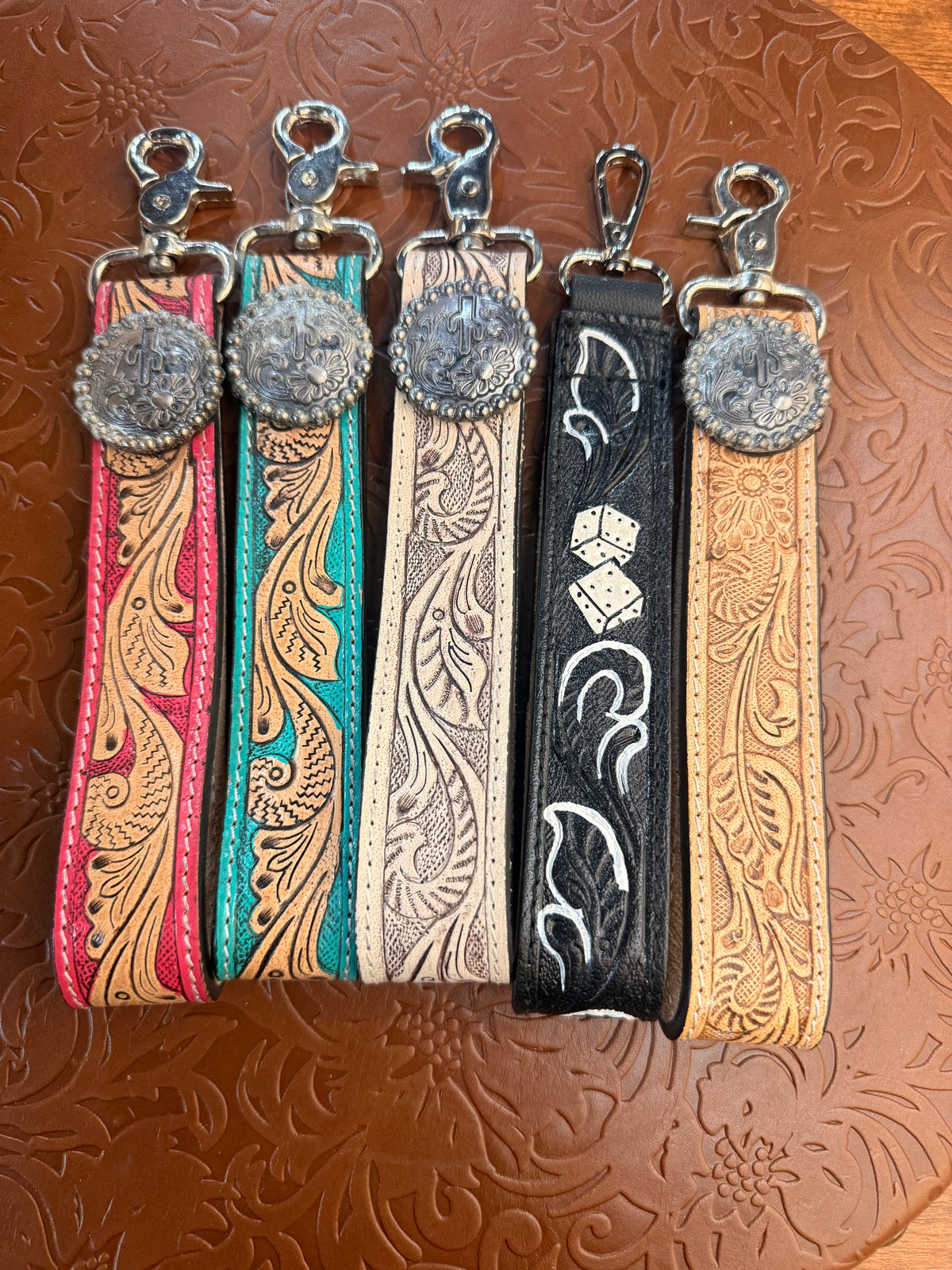 Western Wristlet Key Fobs | Multiple Colors & Designs