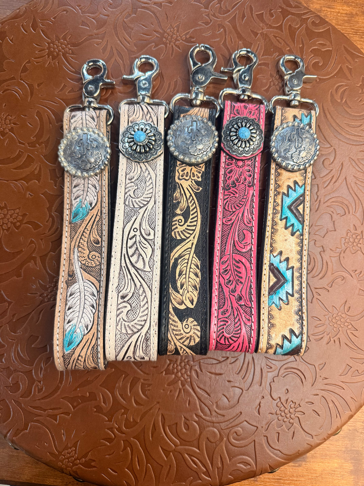 Western Wristlet Key Fobs | Multiple Colors & Designs