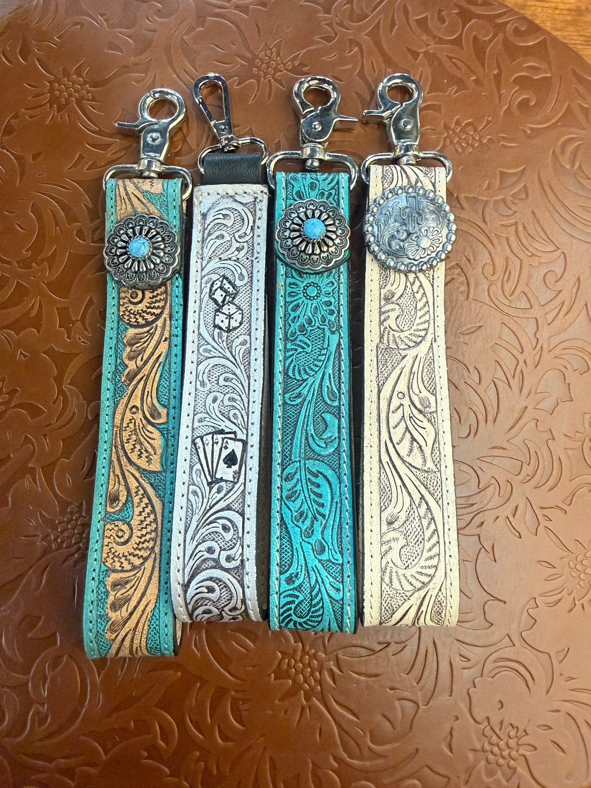 Western Wristlet Key Fobs | Multiple Colors & Designs