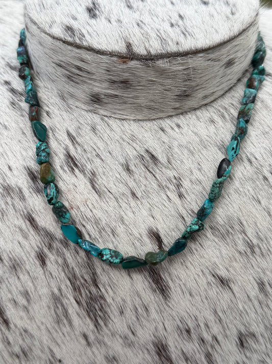 Doreen Jake | 16" Turquoise Nugget Necklace
