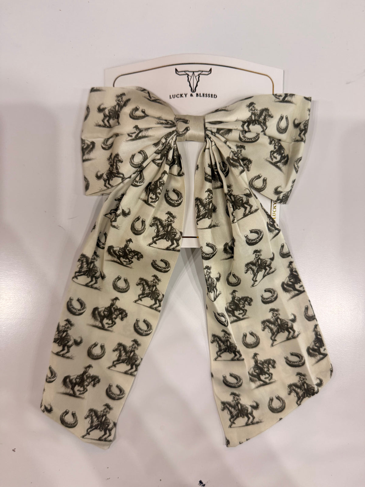 Lucky & Blessed Western Darling Long-Tail Hair Bows