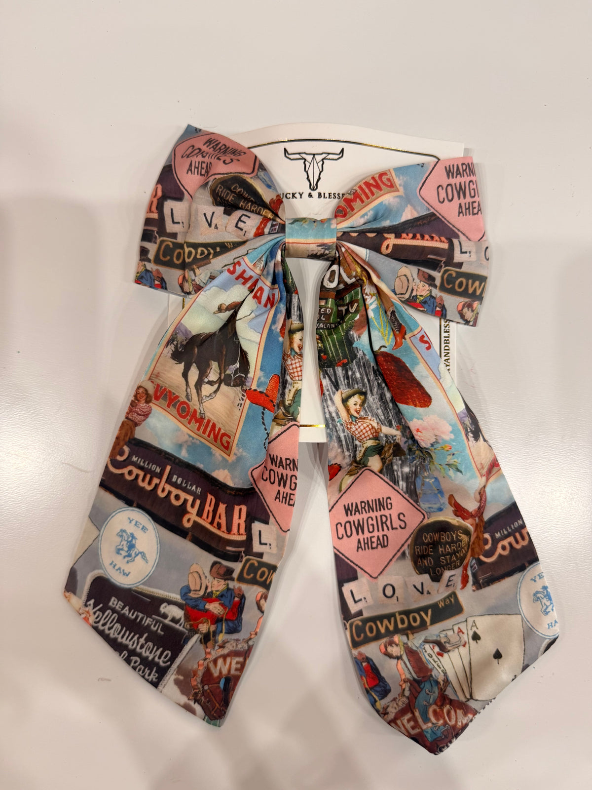 Lucky & Blessed Western Darling Long-Tail Hair Bows