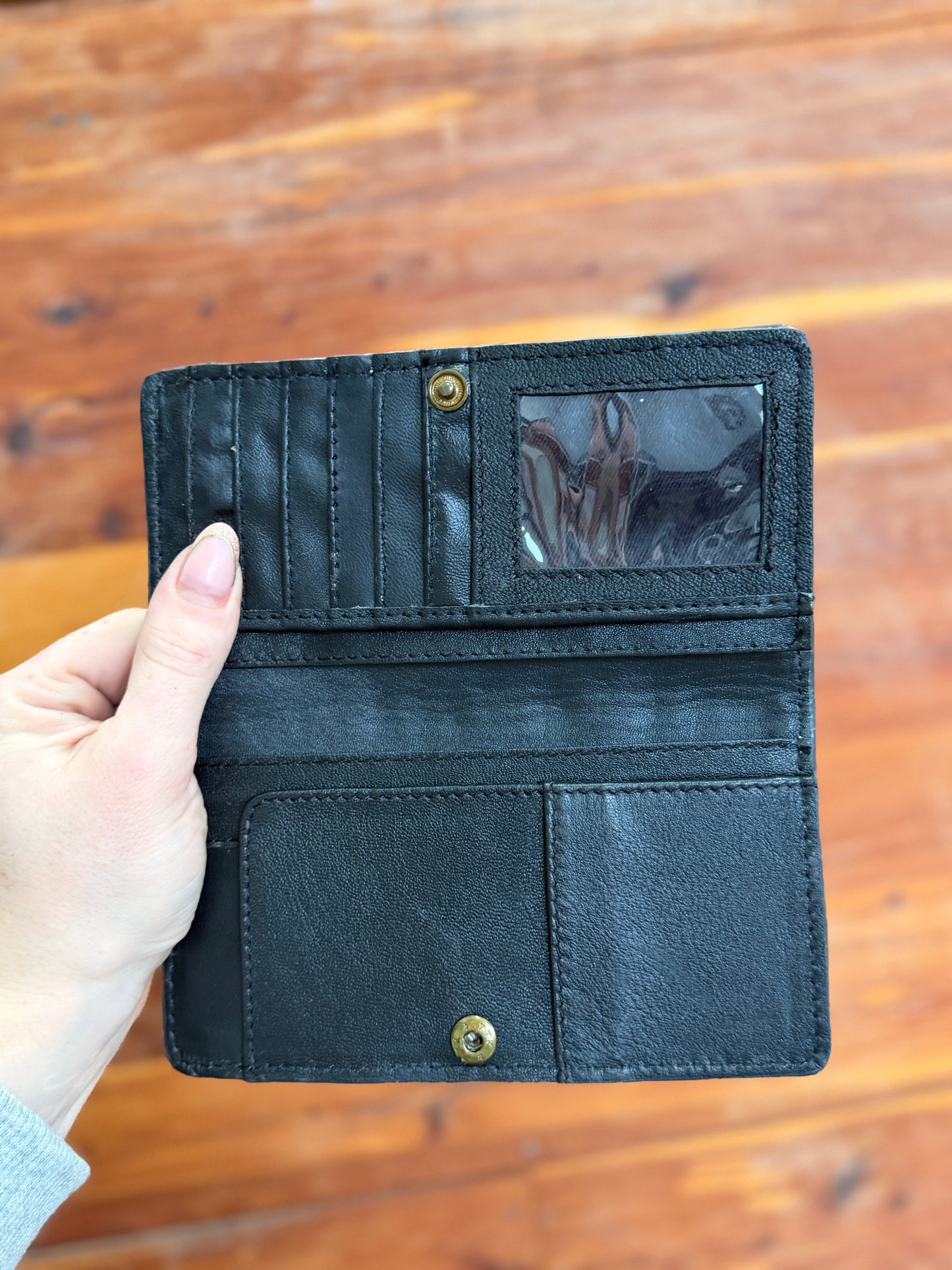 Black and White Checkered Fringe Crossbody and Wallet SET