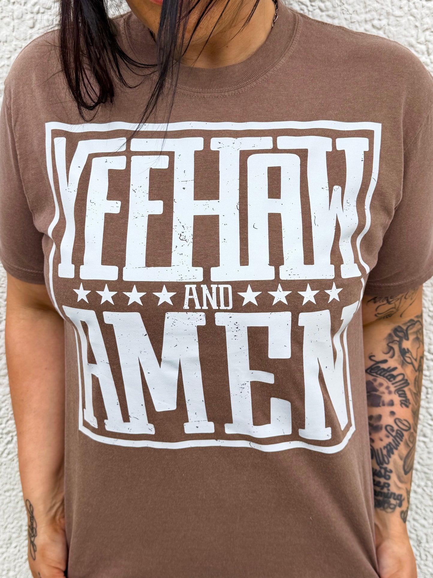 Yeehaw and Amen | Comfort Colors Graphic Tees