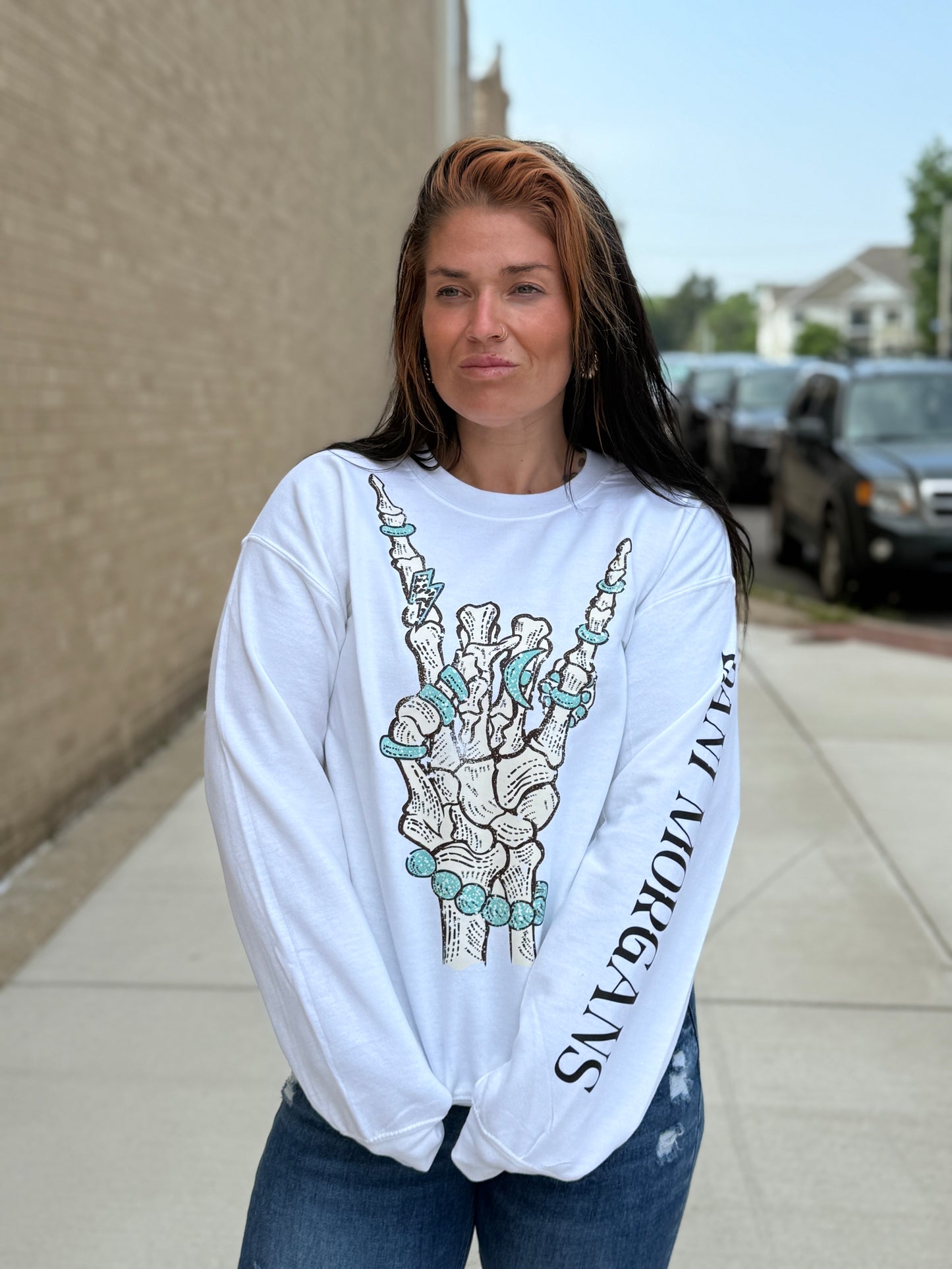 Desert Bones Dani Morgans Crewneck Sweatshirt
