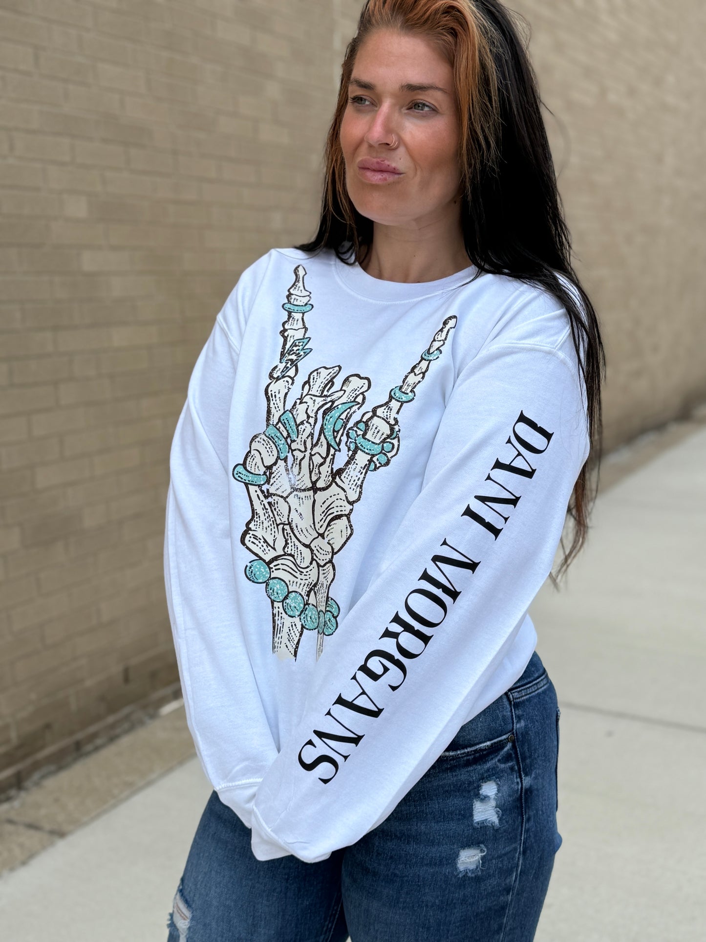 Desert Bones Dani Morgans Crewneck Sweatshirt