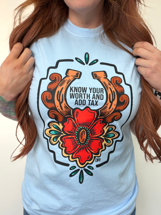 Know Your Worth Comfort Colors Tee