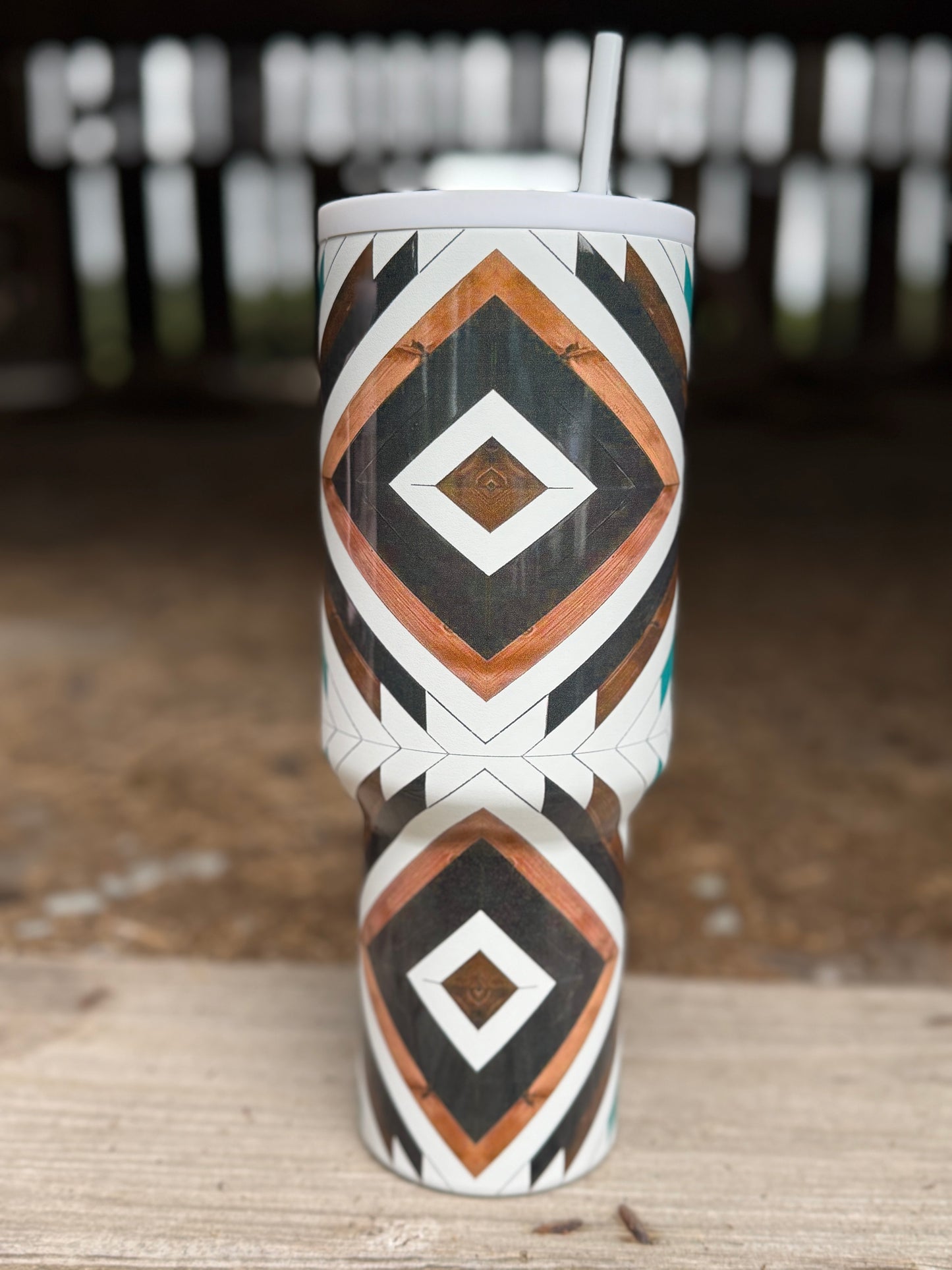 Turquoise Trailblazer 40 oz Tumbler