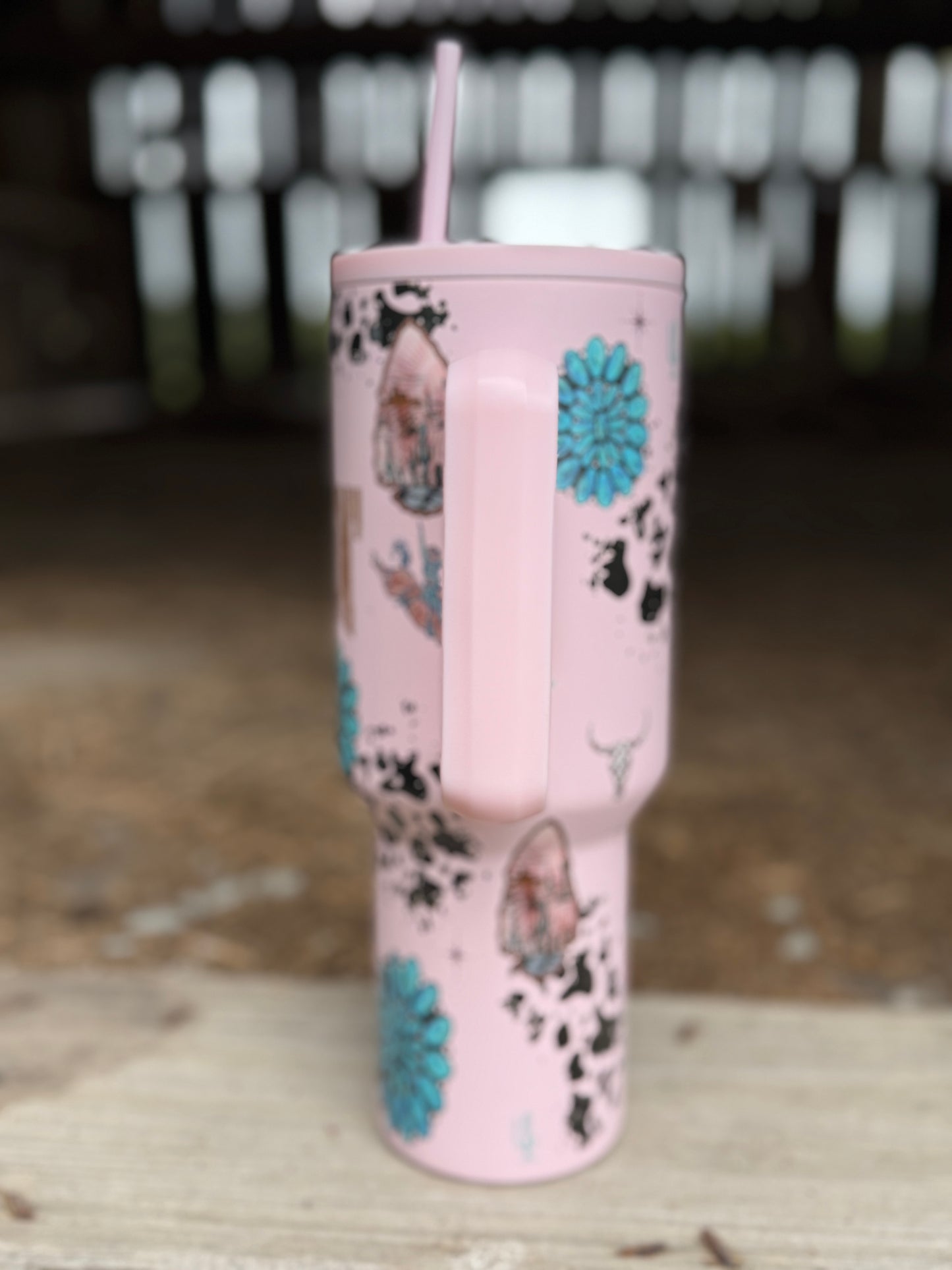 Pink Darlin’ Desert Drinker 40 oz Western Tumbler