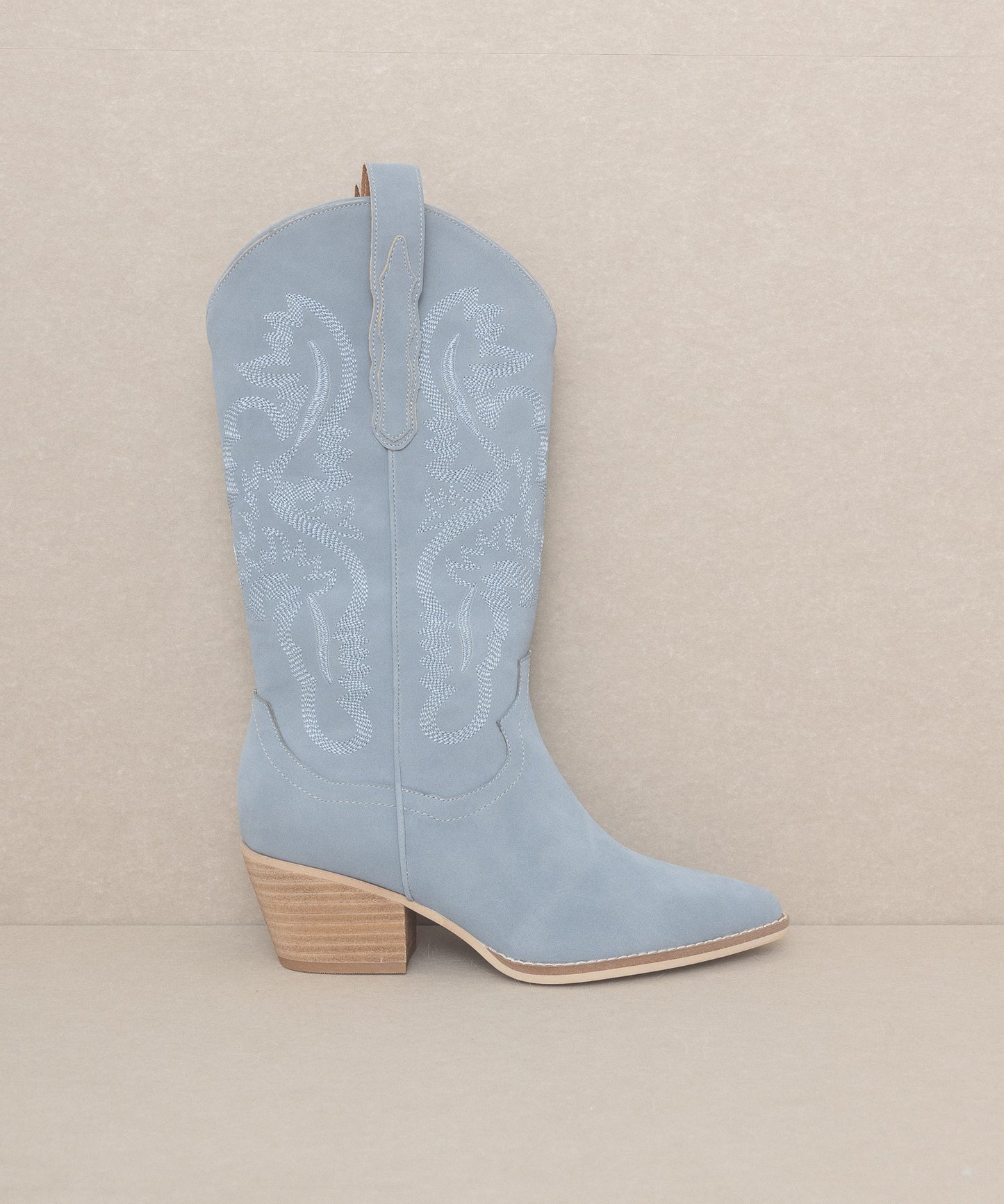 Mya Blue Suede Boots