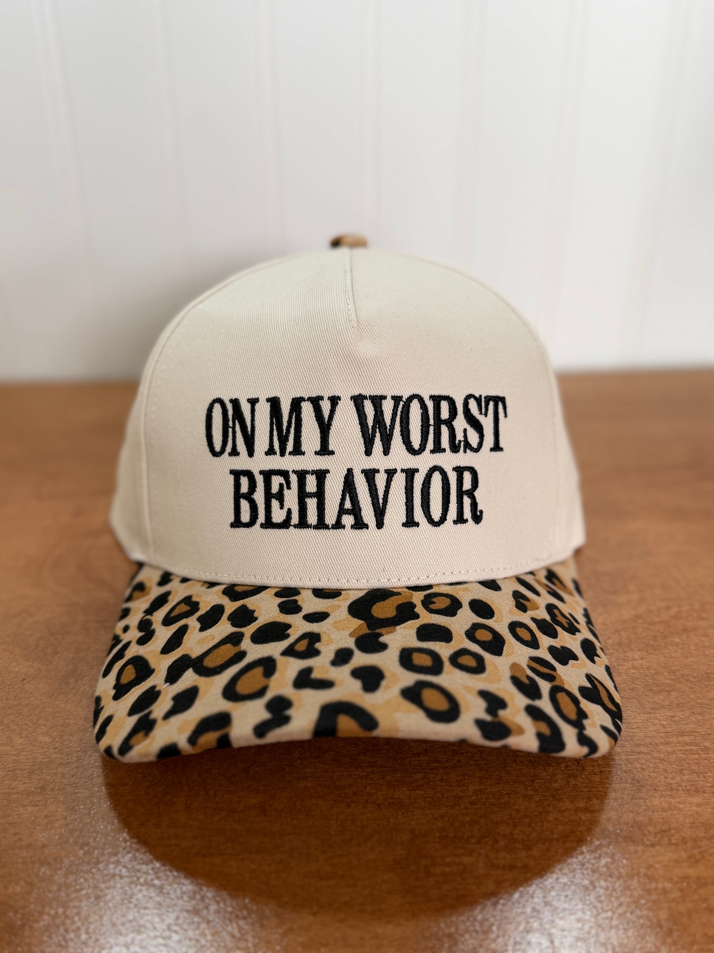 On My Worst Behavior Trucker Hat