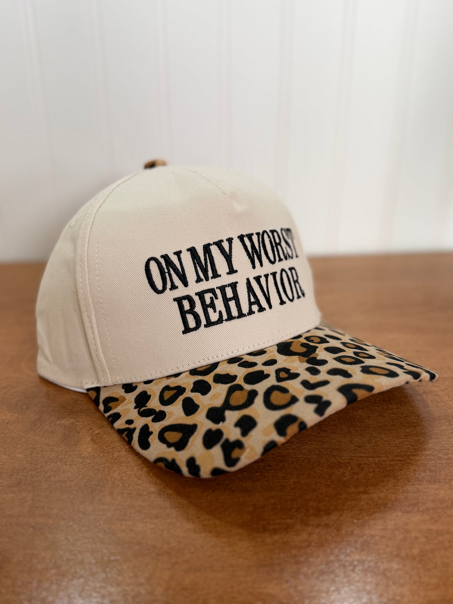 On My Worst Behavior Trucker Hat